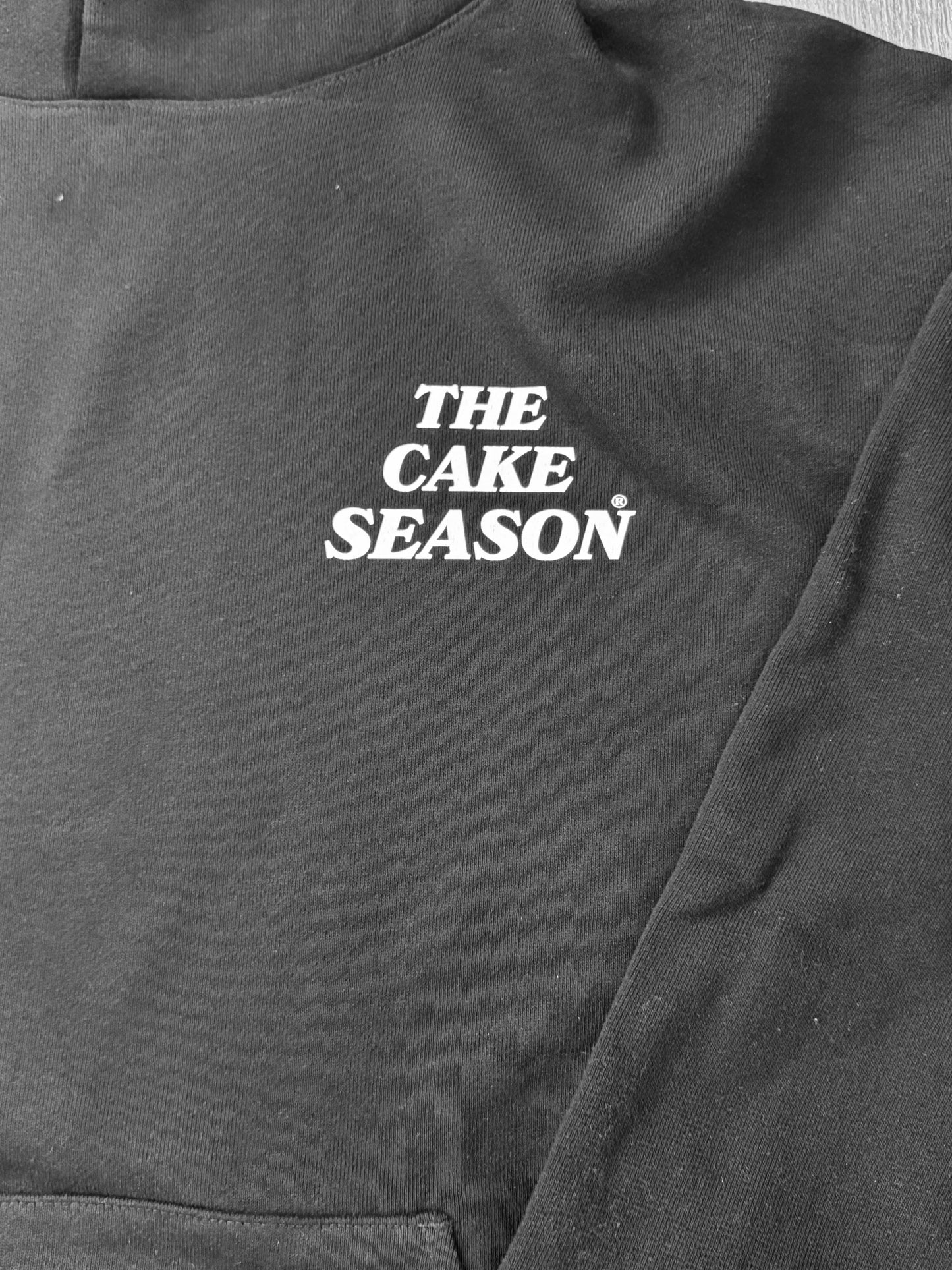 Oversized Luxe “Cake” Hoodie - Black
