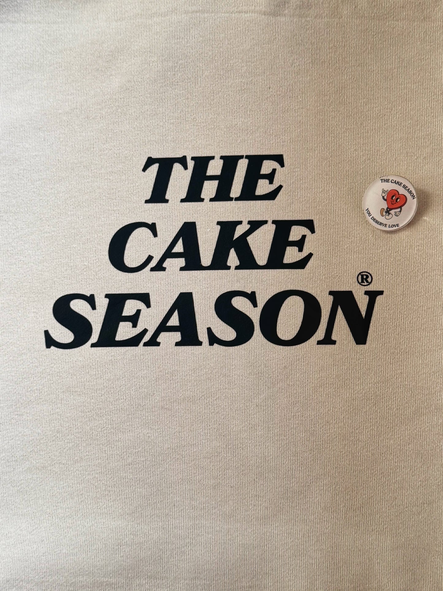 Oversized Luxe “Love” Hoodie - Bone