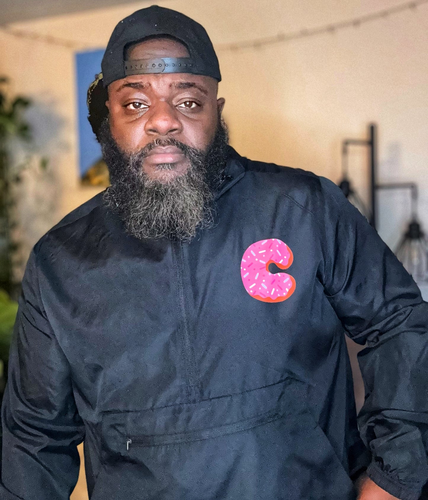 Cake’d Out Packable Anorak Jacket - Black