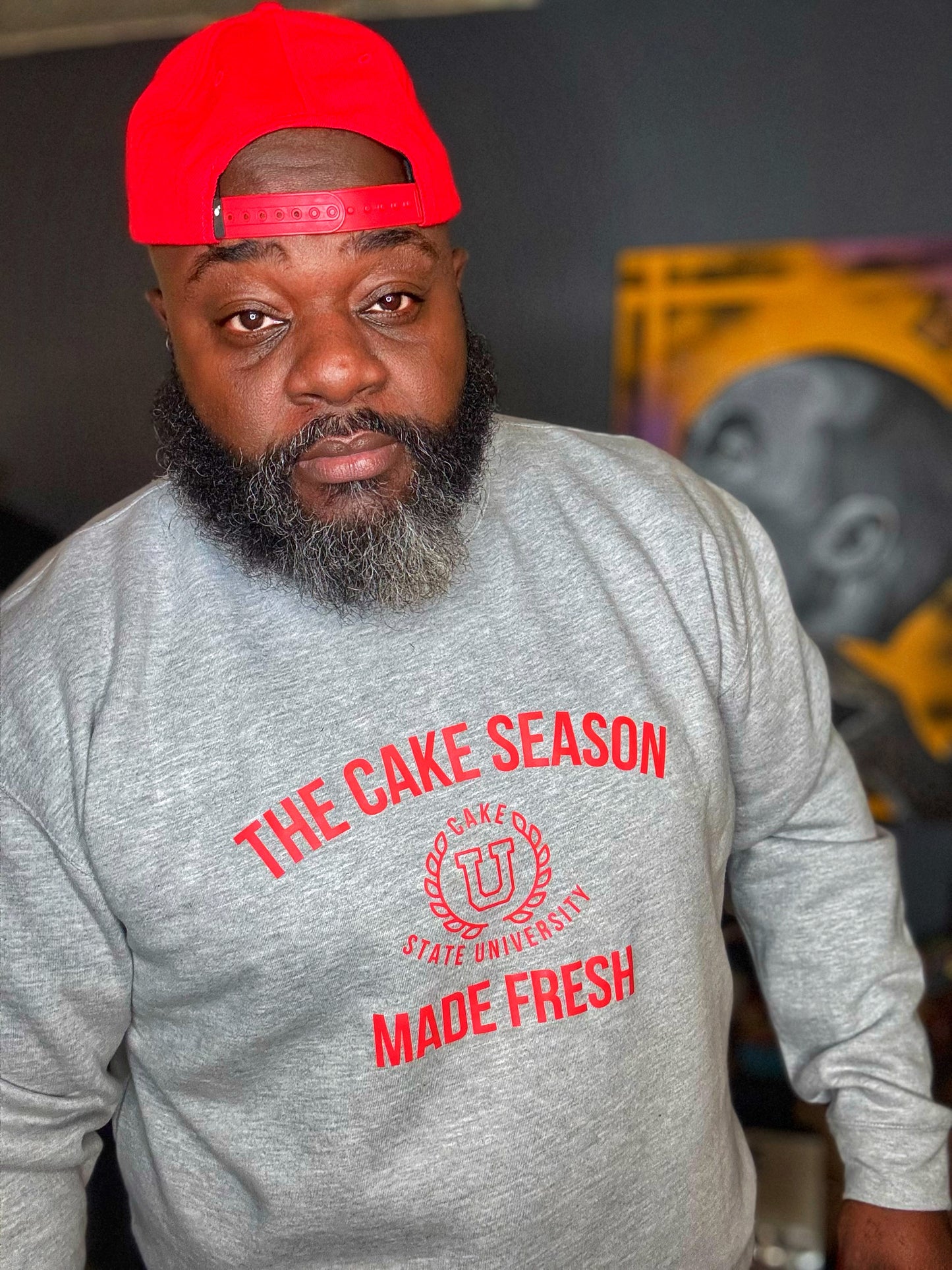“Cake State Univ.” Crewneck - Cement
