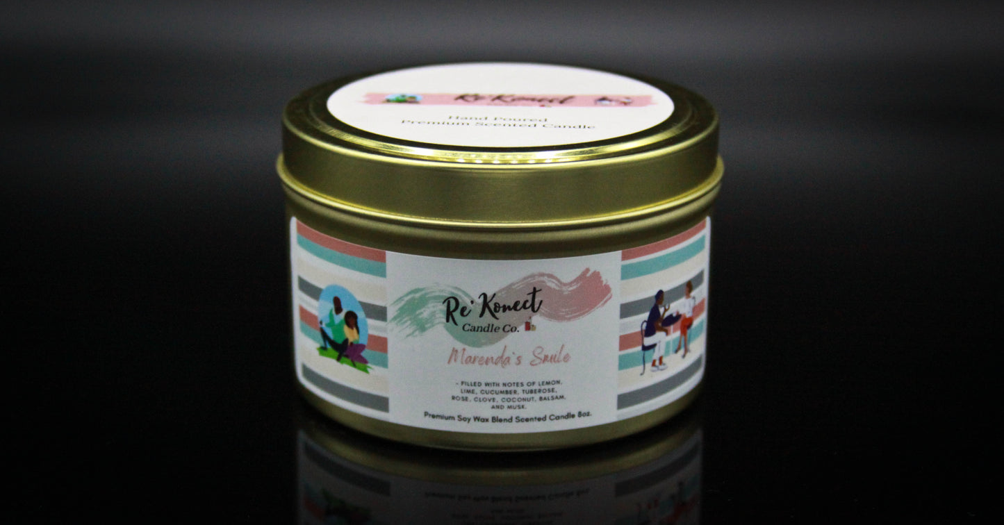 Marenda’s Smile Soy Wax Candle 8oz