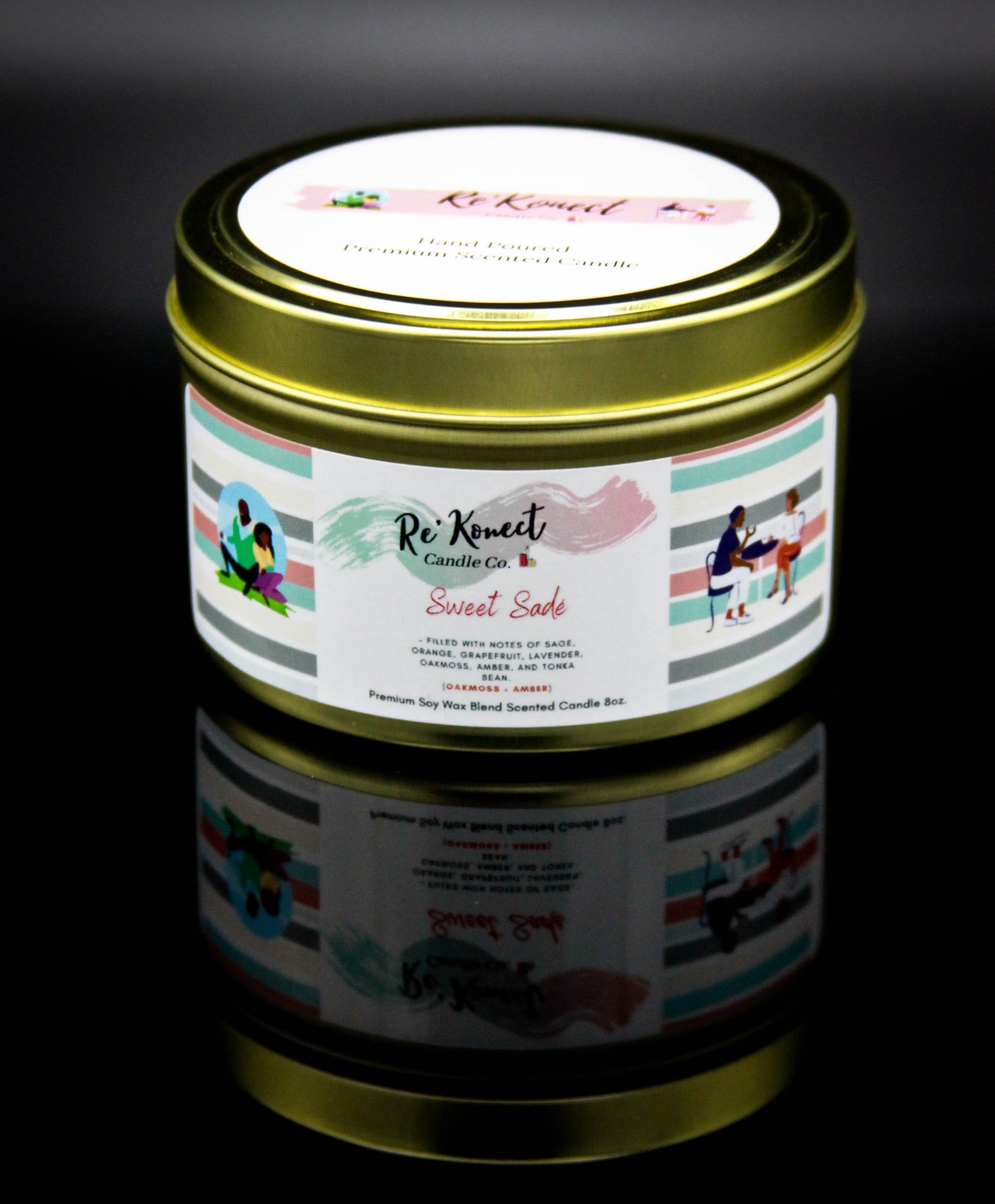 Sweet Sade Soy Wax Candle 8oz
