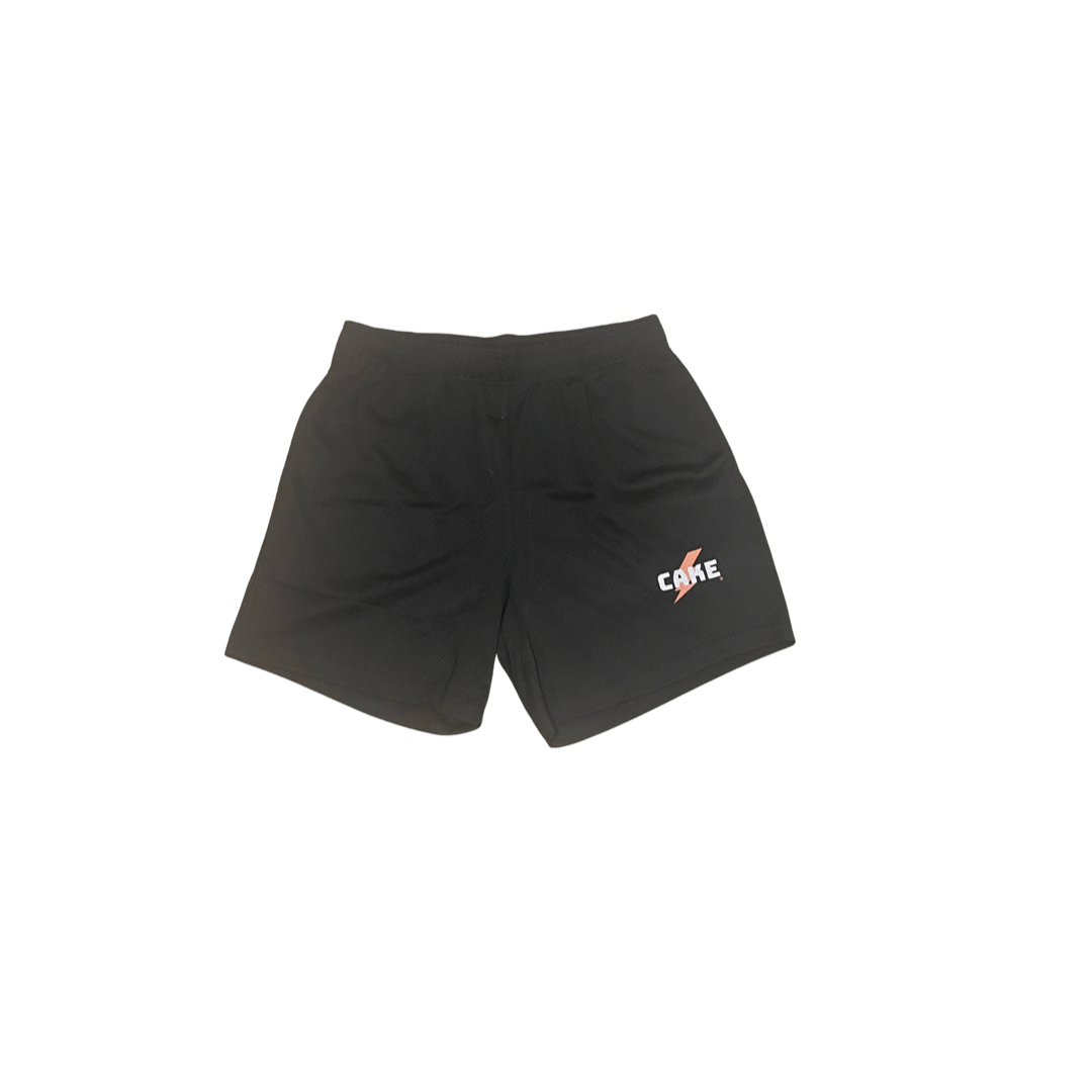 Cake Bolt Collection Mesh Shorts - Black