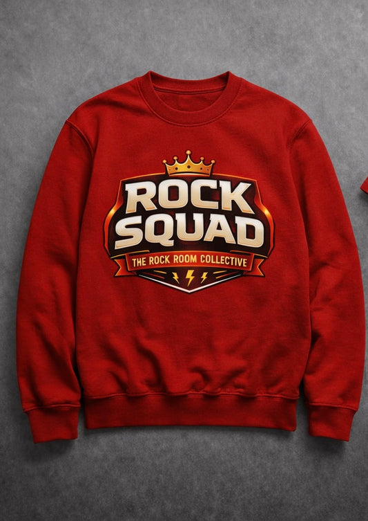 “Rock Squad” Crewneck - Red