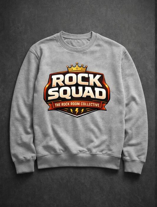 “Rock Squad” Crewneck - Cement