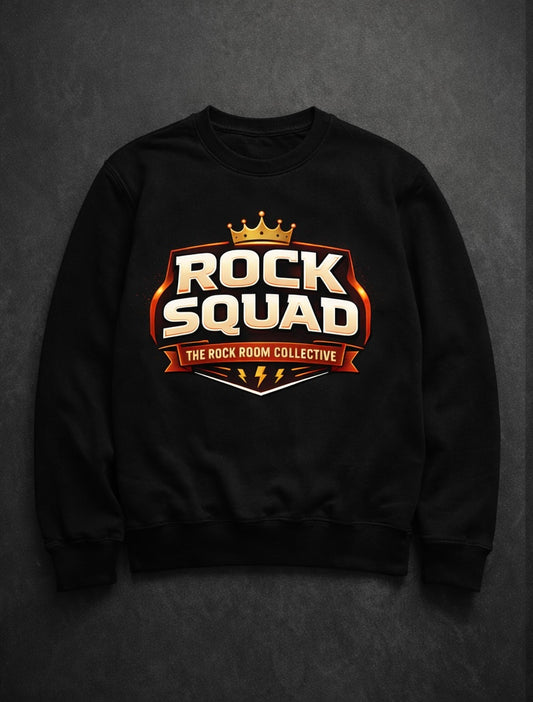 “Rock Squad” Crewneck - Black